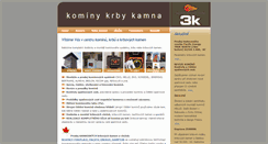 Desktop Screenshot of kominykrby.cz